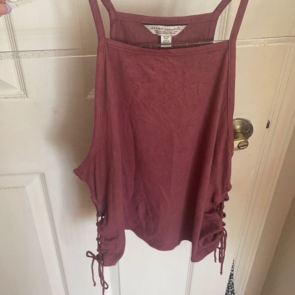 American Eagle purple top